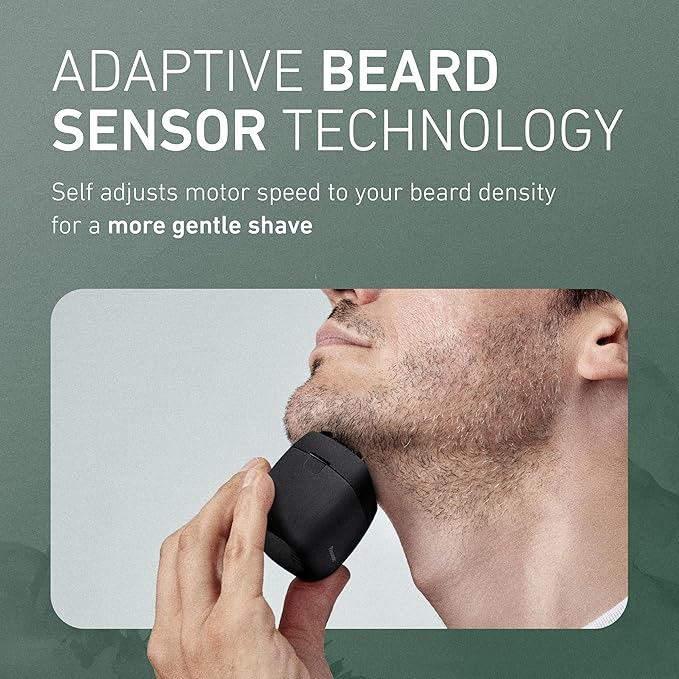 Panasonic ARC5 Palm-Sized Electric Razor, Handheld Luxury Compact Travel Shaver with 5-Blade Cutting System and USB-C Charging, Wet/Dry - ES-PV3A-K