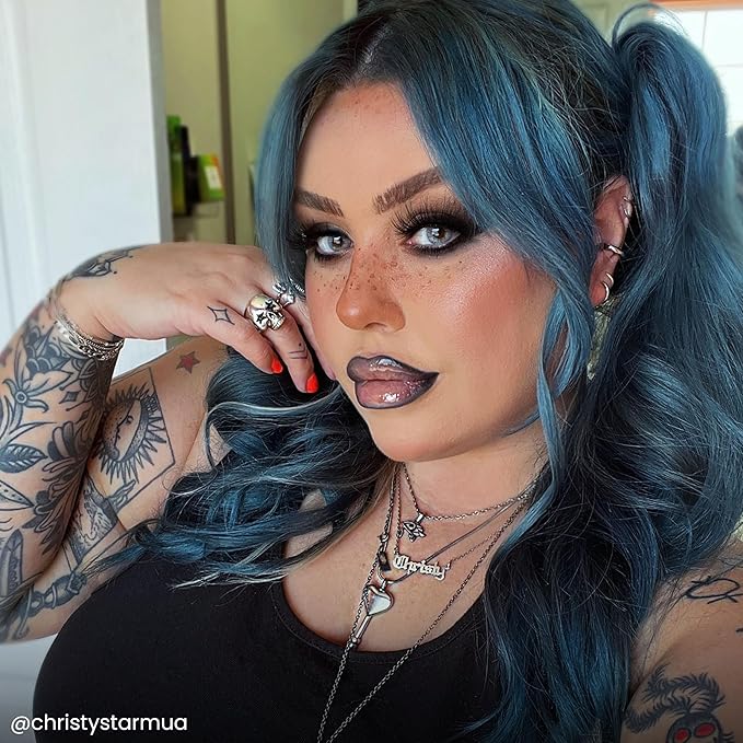 ARCTIC FOX Vegan and Cruelty-Free Semi-Permanent Hair Color Dye (4 Fl Oz, BLUE JEAN BABY)