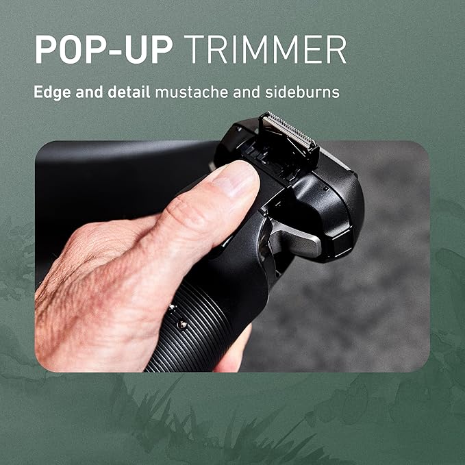 Panasonic ARC6 Electric Razor for Men Face, Wet & Dry Shavers for Men with Foil Shaver, Pop-up Trimmer, Ultra-Fast 6-Blade, Smart Shave Sensor, 22D Flexible Pivoting Head - ES-LS8A-K (Black)