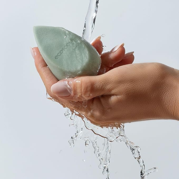 EcoTools Blurring Blender Makeup Sponge Duo, Makeup Blender Sponge For Blurred Skin, For Liquid & Cream Foundation, Cloud Coverage Memory Foam, Eco Friendly & Latex Free, Cruelty-Free & Vegan, 2 Count