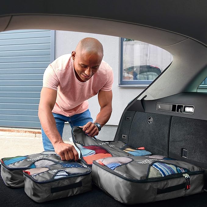 Travel Packing Cubes 5 pcs Luggage Organizer Set for Bag & Suitcase