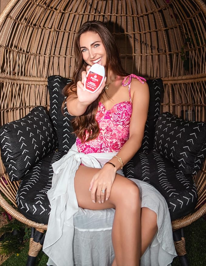 PAMMI Power Mist Hydrating Hand Sanitizer Spray, Portable Travel Size Pocket Hand Sanitizer, Scented Handsanitizer Mini Spray For Car - 600 Sprays (2 Packs (Raspberry Lychee, Strawberry Watermelon))