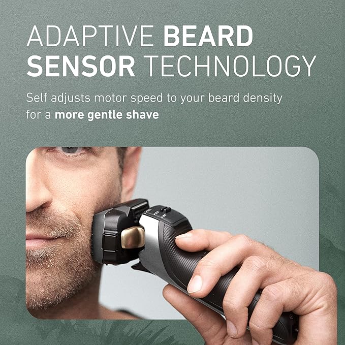 Panasonic ARC5 Electric Razor for Men with Pop-up Trimmer, Wet Dry 5-Blade Electric Shaver with Intelligent Shave Sensor and 16D Flexible Pivoting Head - ES-ALV6HS (Silver)