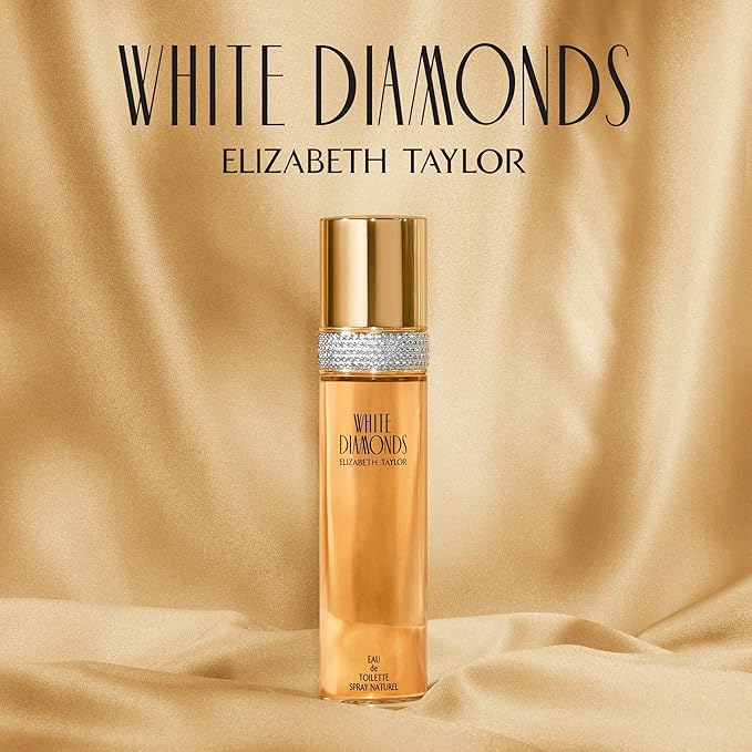 Elizabeth Taylor White Diamonds Women's Perfume, Long-Lasting Floral Fragrance, Eau de Toilette EDT Spray, Stocking Stuffer for Women, 0.5 fl oz