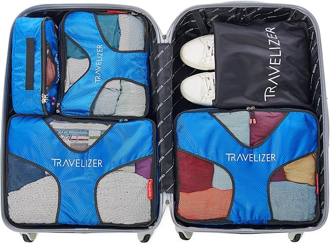 Travel Packing Cubes 5 pcs Luggage Organizer Set for Bag & Suitcase