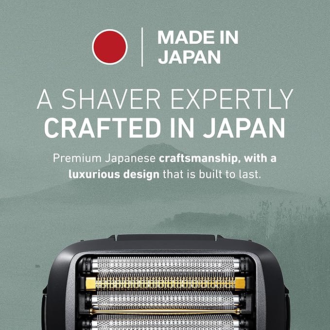 Panasonic ARC6 Electric Razor for Men Face, Wet & Dry Shavers for Men with Foil Shaver, Pop-up Trimmer, Ultra-Fast 6-Blade, Smart Shave Sensor, 22D Flexible Pivoting Head - ES-LS8A-K (Black)