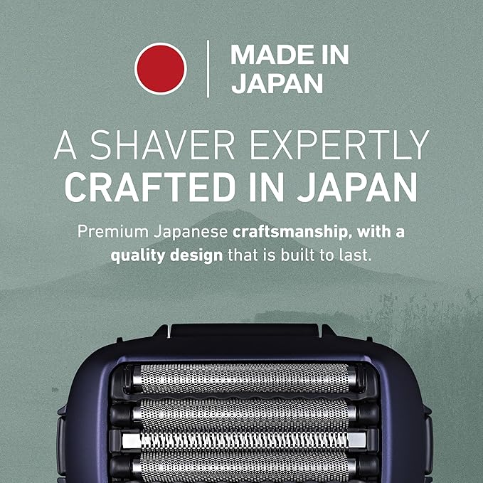 Panasonic ARC5 Electric Razor for Men with Pop-up Trimmer, Wet Dry 5-Blade Electric Shaver with Intelligent Shave Sensor and 16D Flexible Pivoting Head - ES-ALV6HA (Navy)