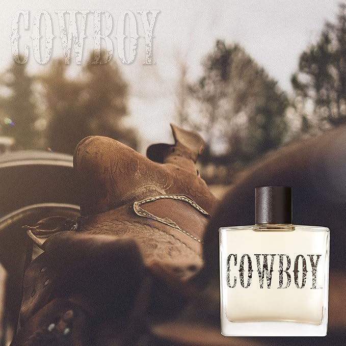Cowboy Cologne for Men by Tru Western, 3.4 fl oz, Rugged Woodsy Fragrance, Fresh Moss, Juniper, Sage, Mahogany Woods, Long Lasting, Woody, Spicy, Earthy Masculine Scent
